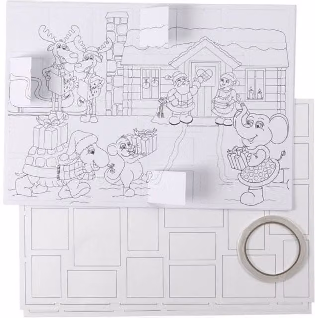KDMD DIY Christmas Calendar 2 Pack in White