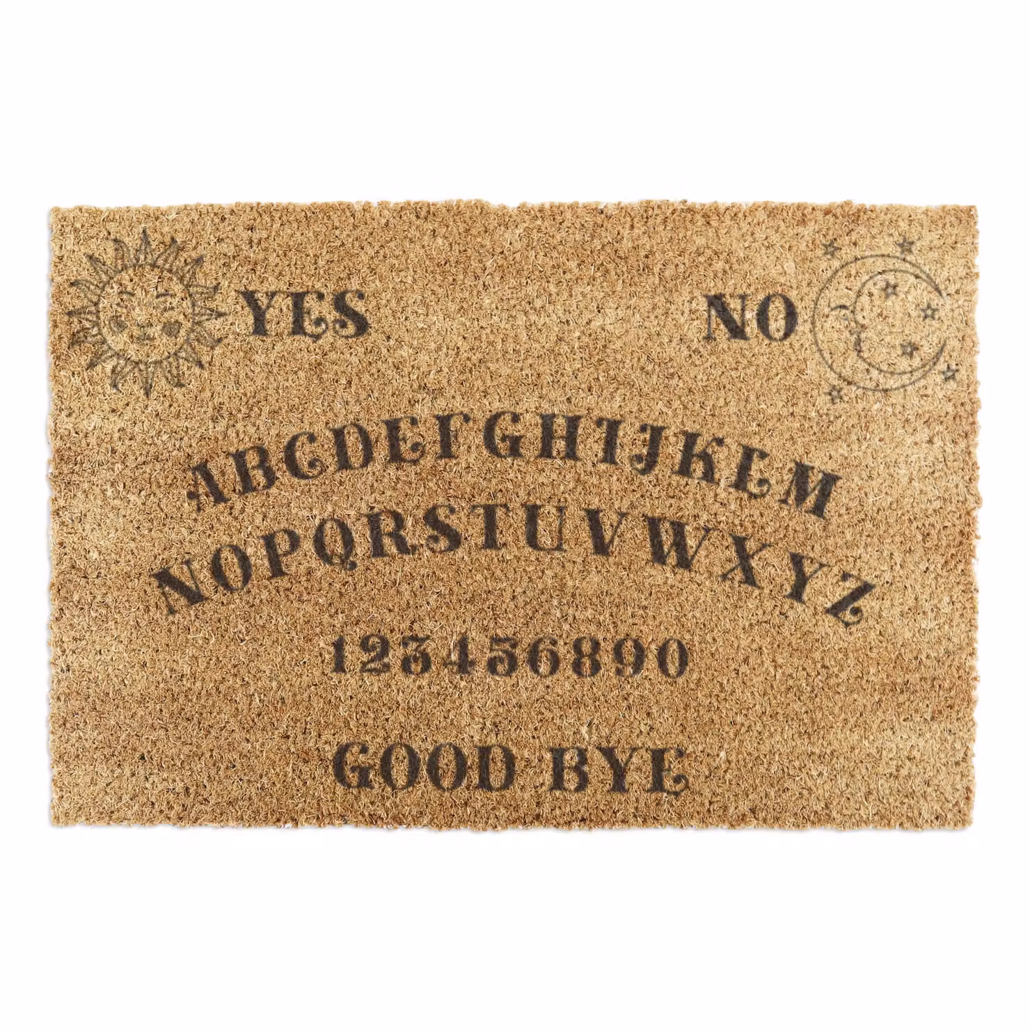 Artsy Mats Ouija Board Coir Doormat in Brown, W/D: 90 x 60 cm – 2