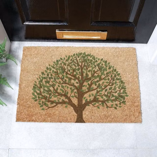 Artsy Mats Tree of Life Doormat in Brown, W/D: 60 x 40 cm