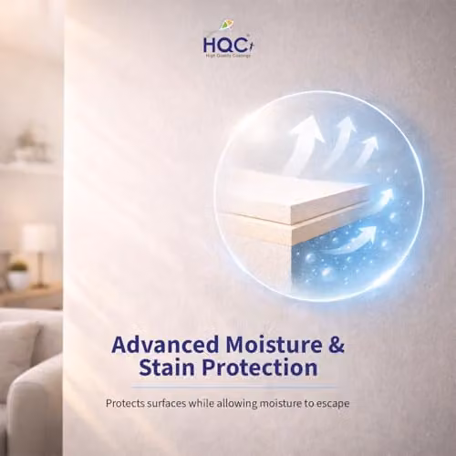 HQC Paints Mould Resistant Kitchen and Bathroom Paint, Beige, 2.5 l – 2
