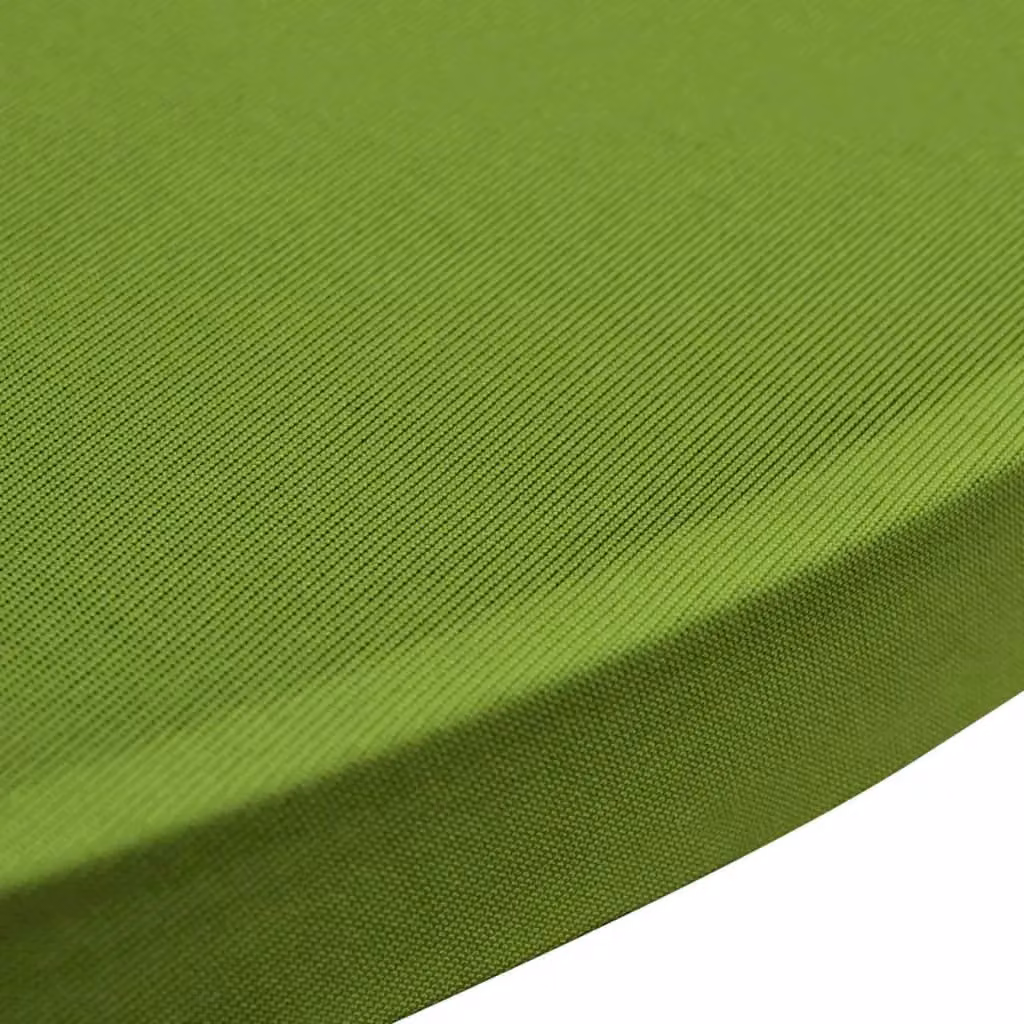 Berkfield Home Stretch Elastic Round Tablecloth Set, 4 Pieces, Green, Diameter: 70 cm – 3