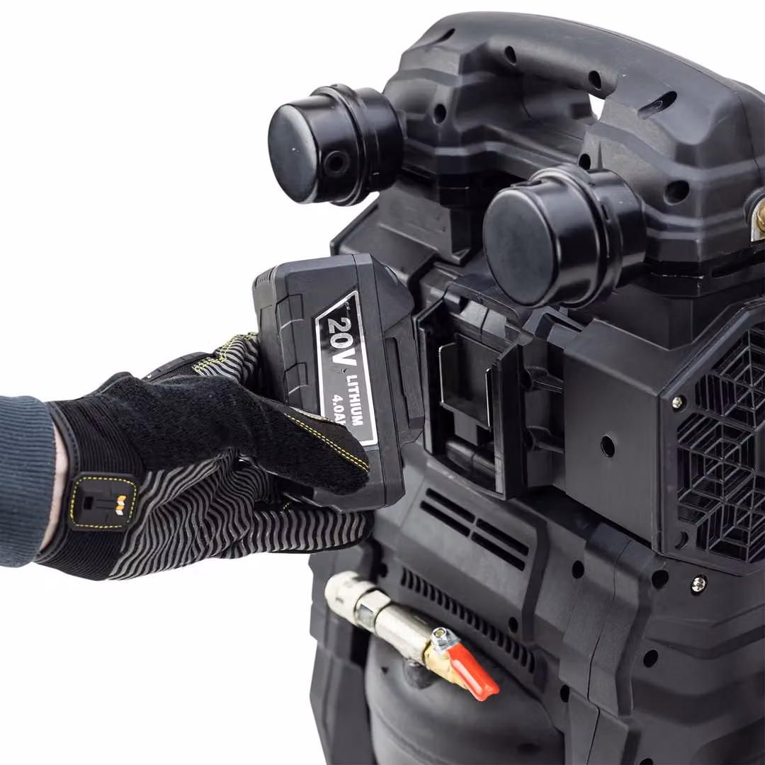 SIP QT Battery and Mains Oilless Compressor in Black, W: 34 cm, D: 25 cm, H: 45 cm – 3