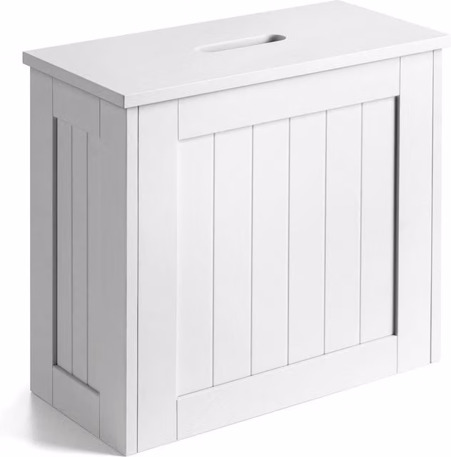 Christow White Lacquered Freestanding Bathroom Storage Box W/D/H: 17.0 x 33.0 x 37.0 cm