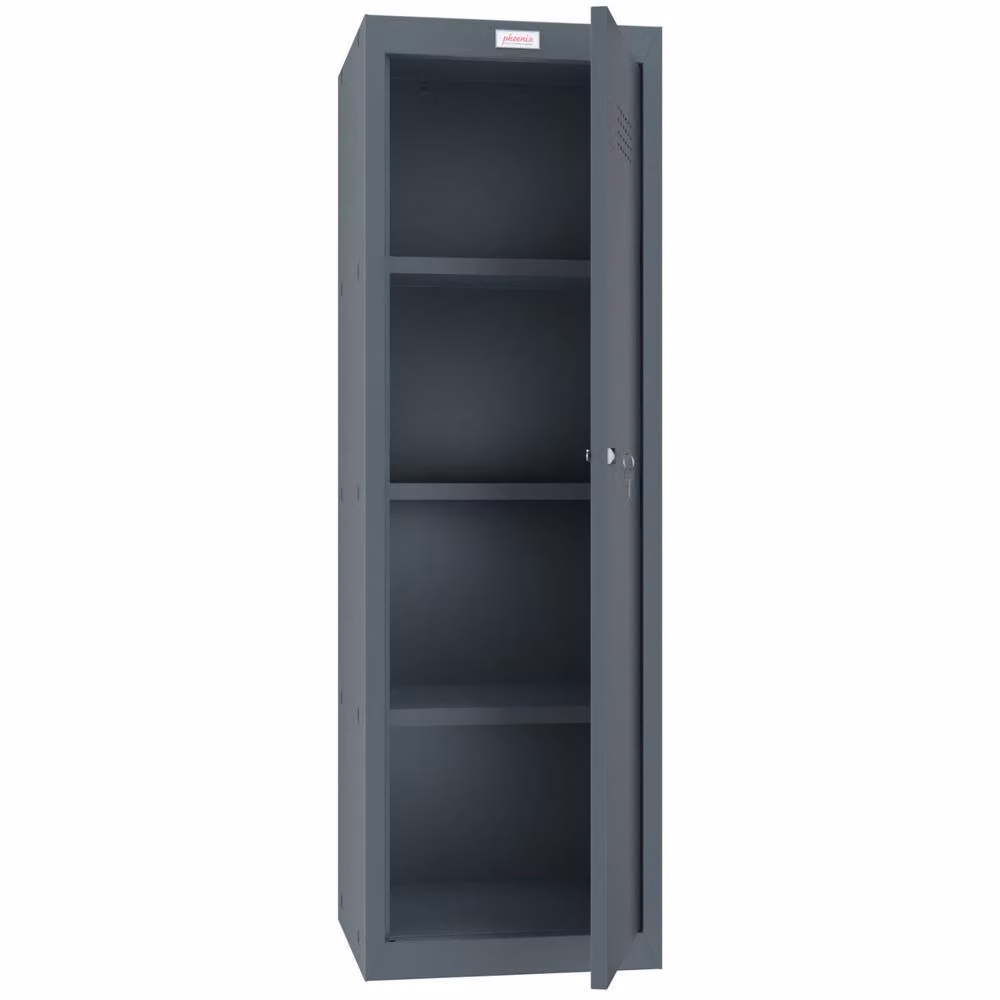 Phoenix Safe Company Size 4 Grey Cube Locker with Key Lock, CL1244AAK, 173L, W: 120 cm – 2