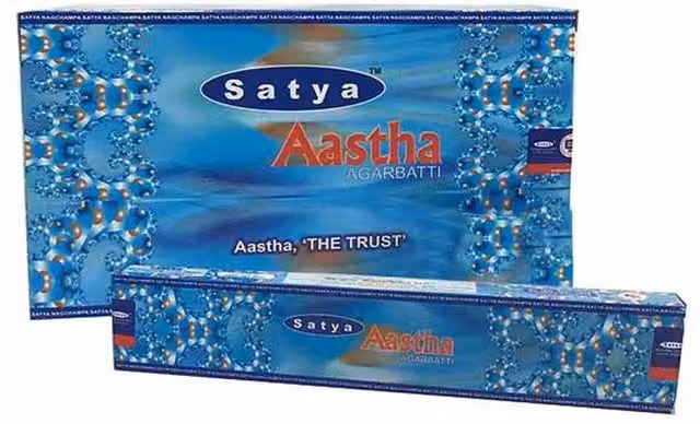 Aastha Nag Champa Incense Sticks, Blue