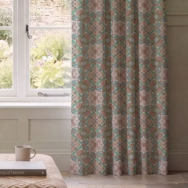 HOUSE Llewelyn-Bowen Festivo Made To Measure Blackout Cotton Curtains in Multicolour Floral Print