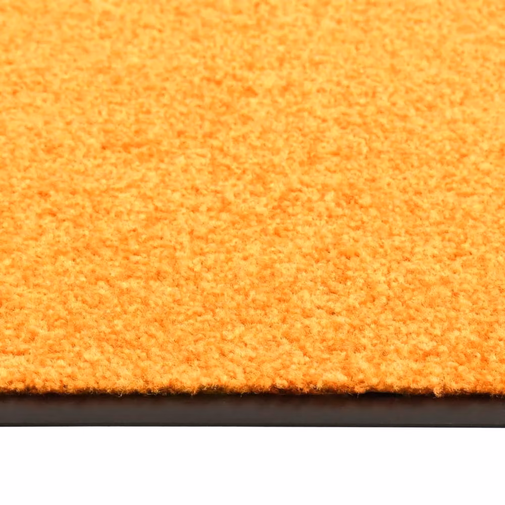 Berkfield Home Washable Non-Slip Orange Doormat W: 60 cm, L: 180 cm – 3