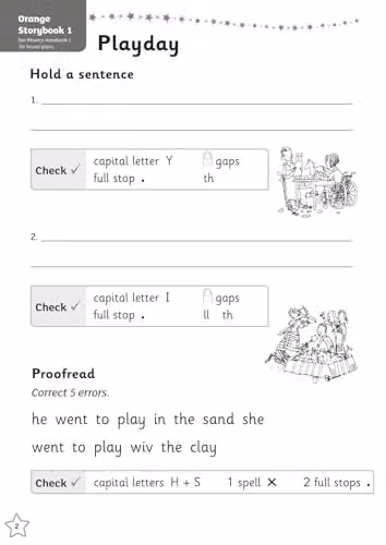 Oxford University Press Read Write Inc. Phonics Get Writing! Orange Book Pack of 10 – 2