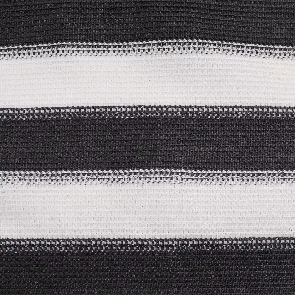 Berkfield Home Privacy Netting in Anthracite, White and Black, HDPE, W: 120 cm, L: 10 m – 6
