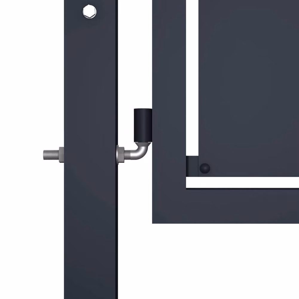Berkfield Home Anthracite Steel Swing Garden Gate W: 400 cm, H: 175 cm – 3