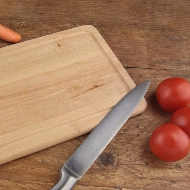 Universal Textiles Brown Multicolour Rubberwood Rectangular Chopping Board W: 20 cm, D: 30 cm