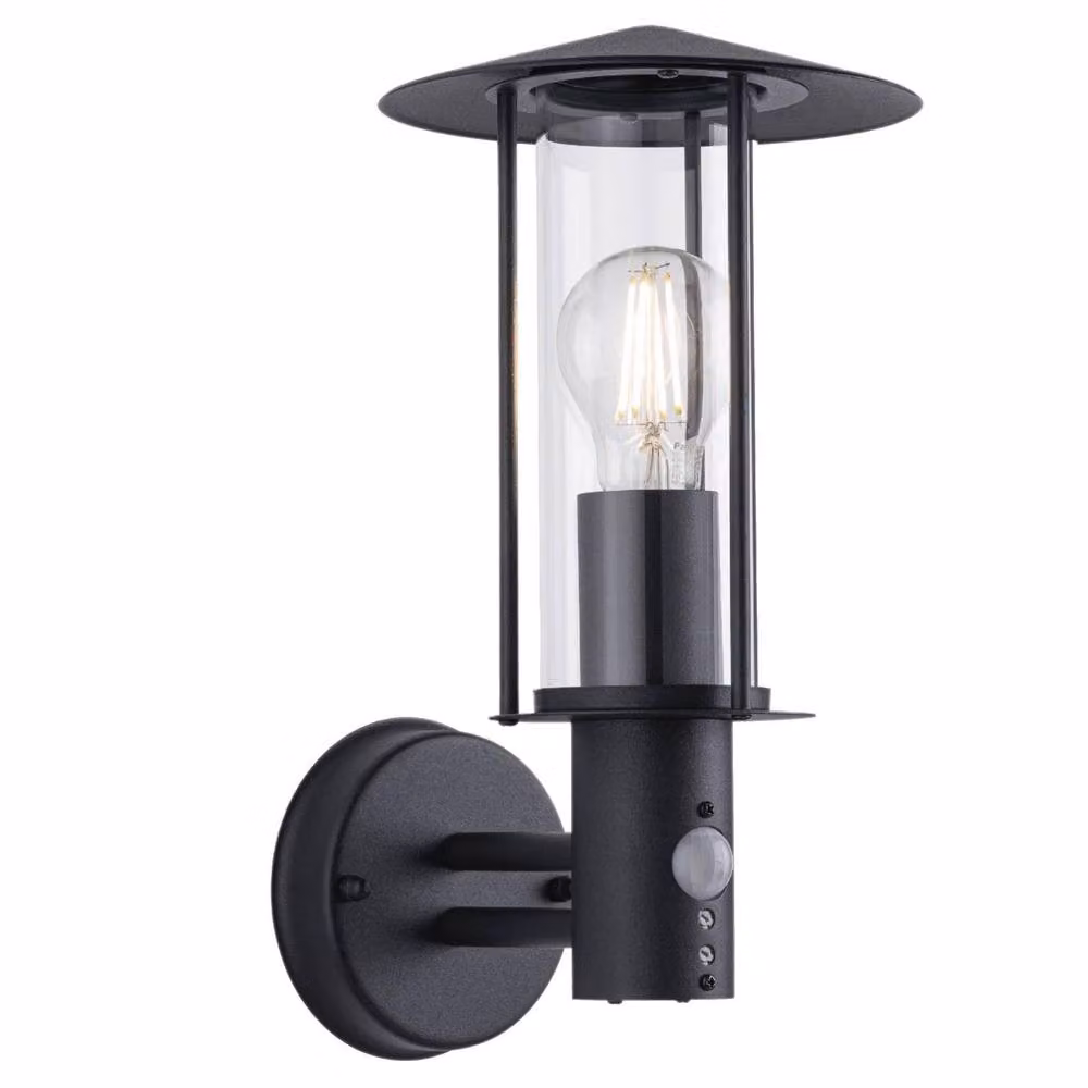 First Choice Lighting Treviso Set of 2 Black Motion Sensor Outdoor Wall Security Lights – 3