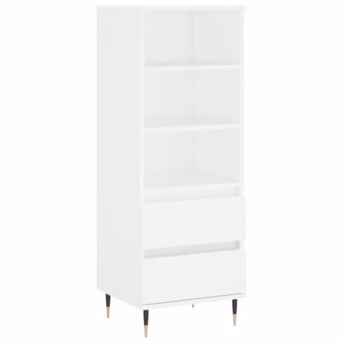 vidaXL Highboard in White, W/D/H: 40 x 36 x 110 cm