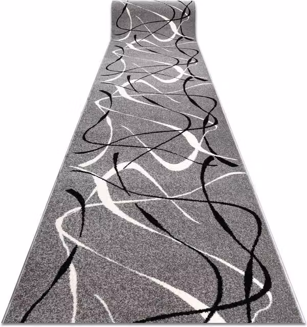 RugsX Silver Choco Runner in Grey, W/D/H: 70 x 310 cm – 1