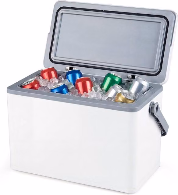 COSTWAY Portable Hard Cooler in White