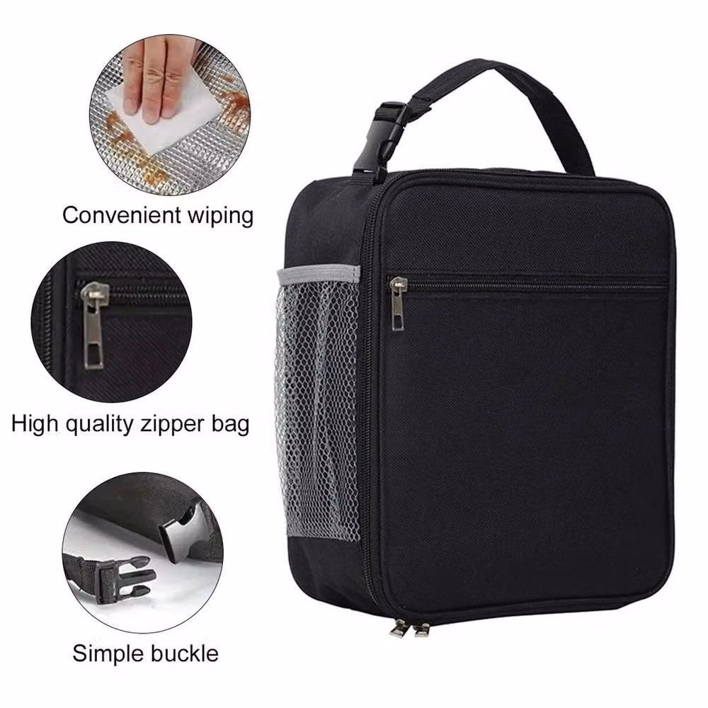 SPETLEK Black Thermal Insulated Lunch Bag and Picnic Cool Bag, W/D/H: 100 x 15 x 26 cm – 5
