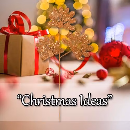 VFM e-Store Christmas Long Stem with Glitter Decoration in Orange and Multicolour, W/H: 22 x 60 cm – 4