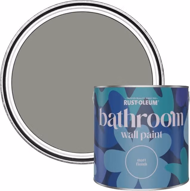 Rust-Oleum Tanglewood Water-Resistant Bathroom Wall and Ceiling Paint, Matt, 2.5L