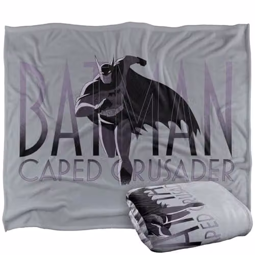 LOGOVISION Batman Caped Crusader Animated Series Super Soft Fleece Throw Blanket, Multicolour, W: 127 cm, D: 152.4 cm
