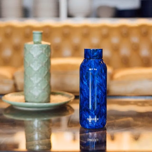 Quokka Blue Stainless Steel Thermal Night Forest Screw Top Bottle