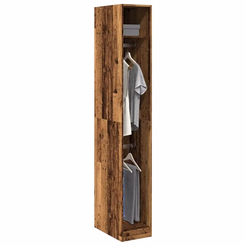 Berkfield Home Old Wood Wardrobe in Brown, W/D/H: 30 x 50 x 200 cm – 2