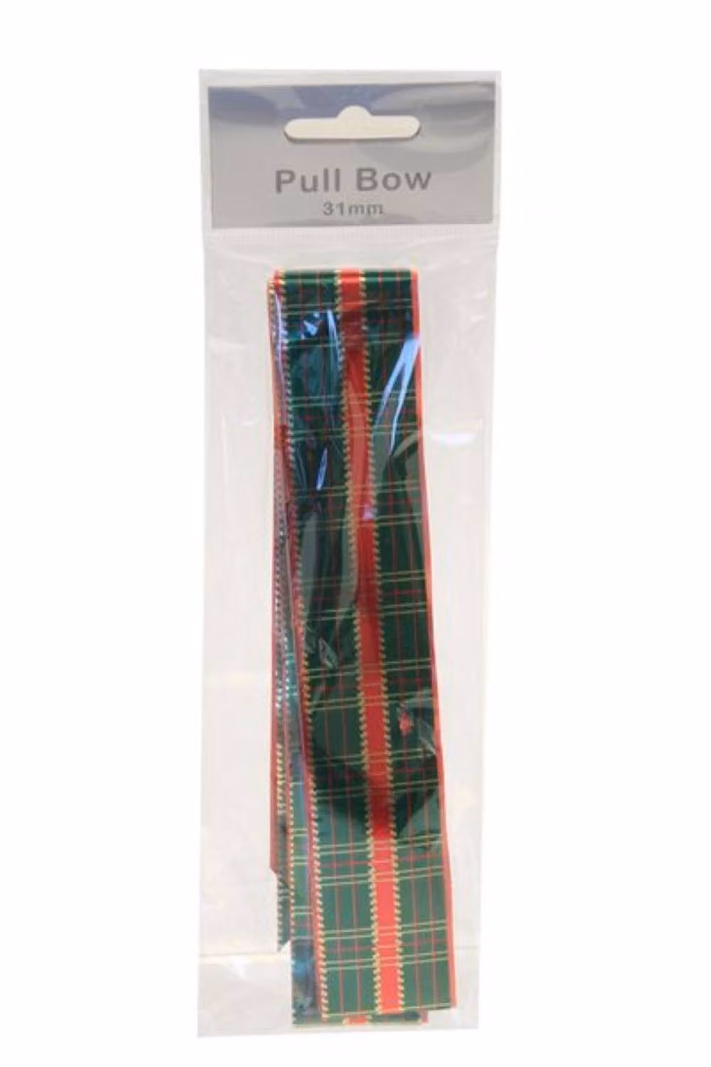 KDMD Dark Green Tartan Pull Bows, 31mm, 12 Pack – 2