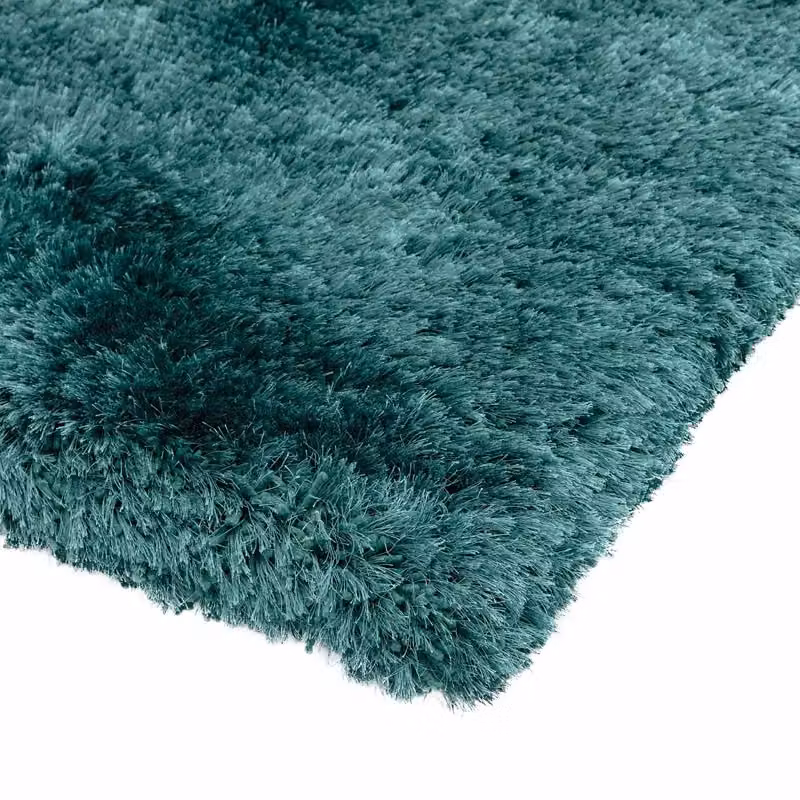 The Rug Shop UK Blue Plain Modern Rectangular Easy Care Polyester Rug W/D/H: 140 x 200 cm – 2