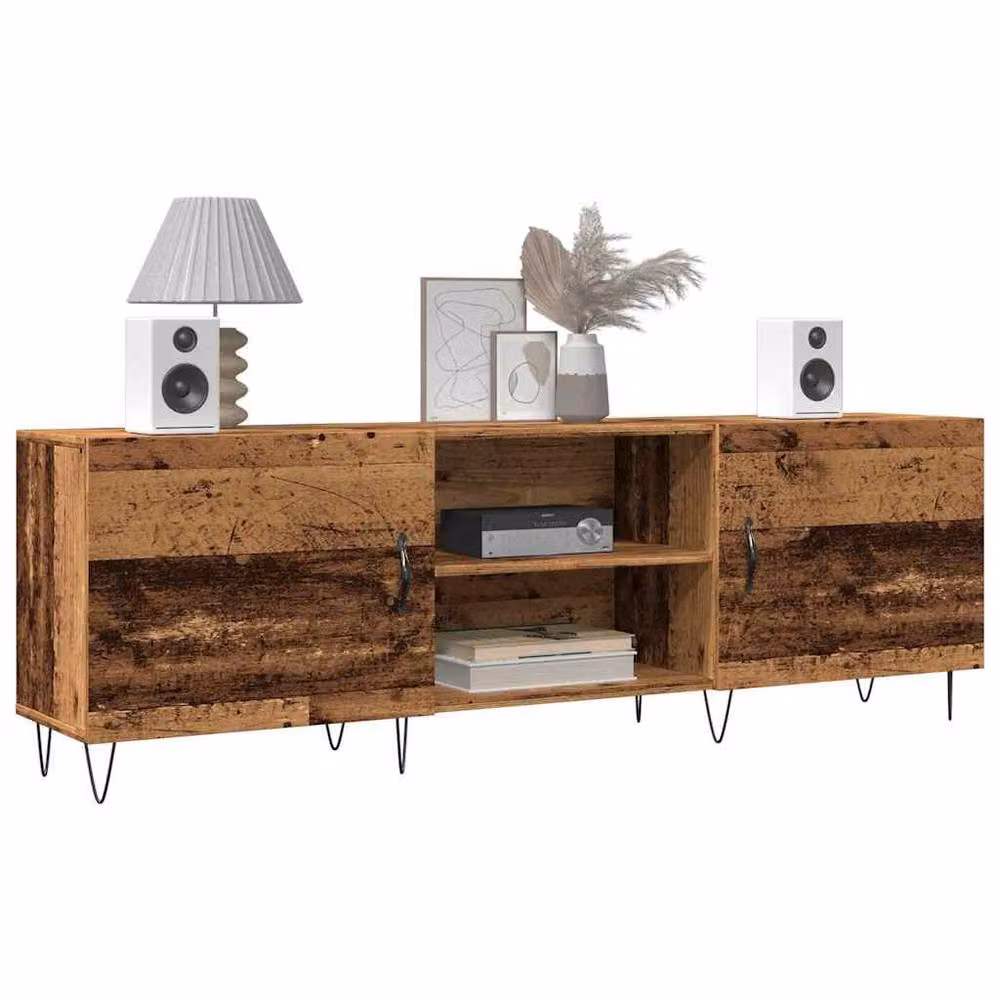 Berkfield Home Industrial TV Cabinet in Brown, W/D/H: 150 x 30 x 50 cm – 3