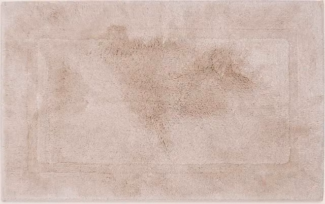 M&S Egyptian Cotton Luxury Bath Mat in Brown and Beige