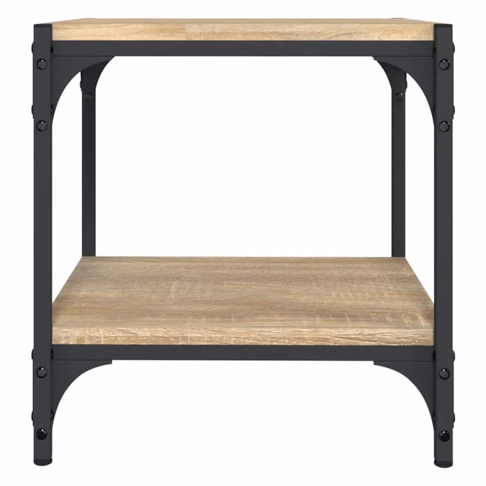 Berkfield Home Industrial TV Cabinet in Sonoma Oak and Beige, W/D/H: 40 x 33 x 41 cm – 5