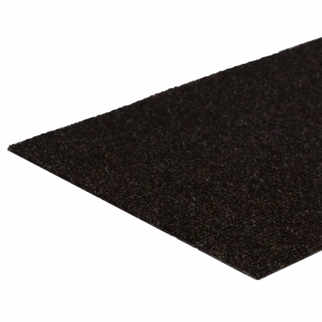 Berkfield Home Self-adhesive Rectangular Stair Mats, 15 Pieces, Dark Brown, W: 60 cm, D: 25 cm – 2