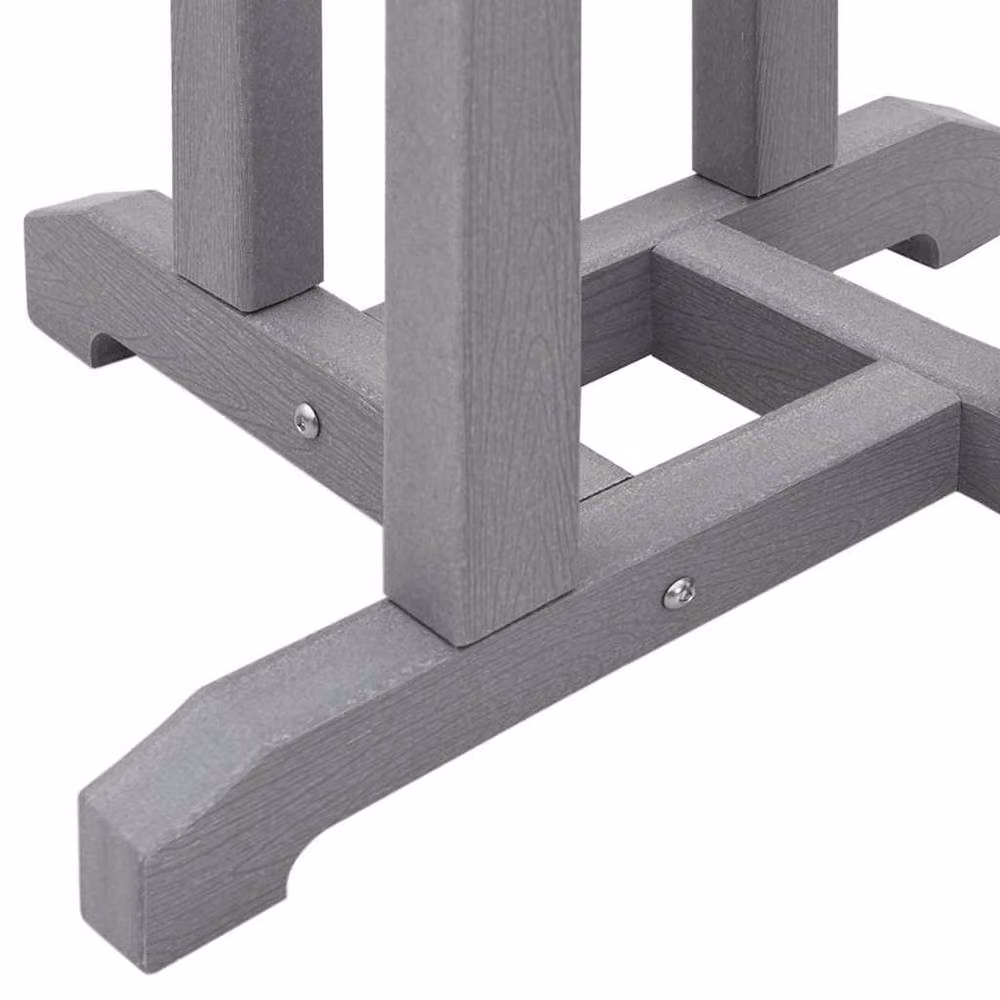 Berkfield Home Elegant Bar Table in Light Grey, W/D/H: 55 x 55 x 107.5 cm – 4