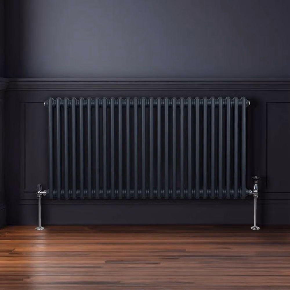 Monstershop Traditional 2 Column Steel Radiator in Anthracite Grey, W/D/H: 60.0 x 7.0 x 119.2 cm – 4