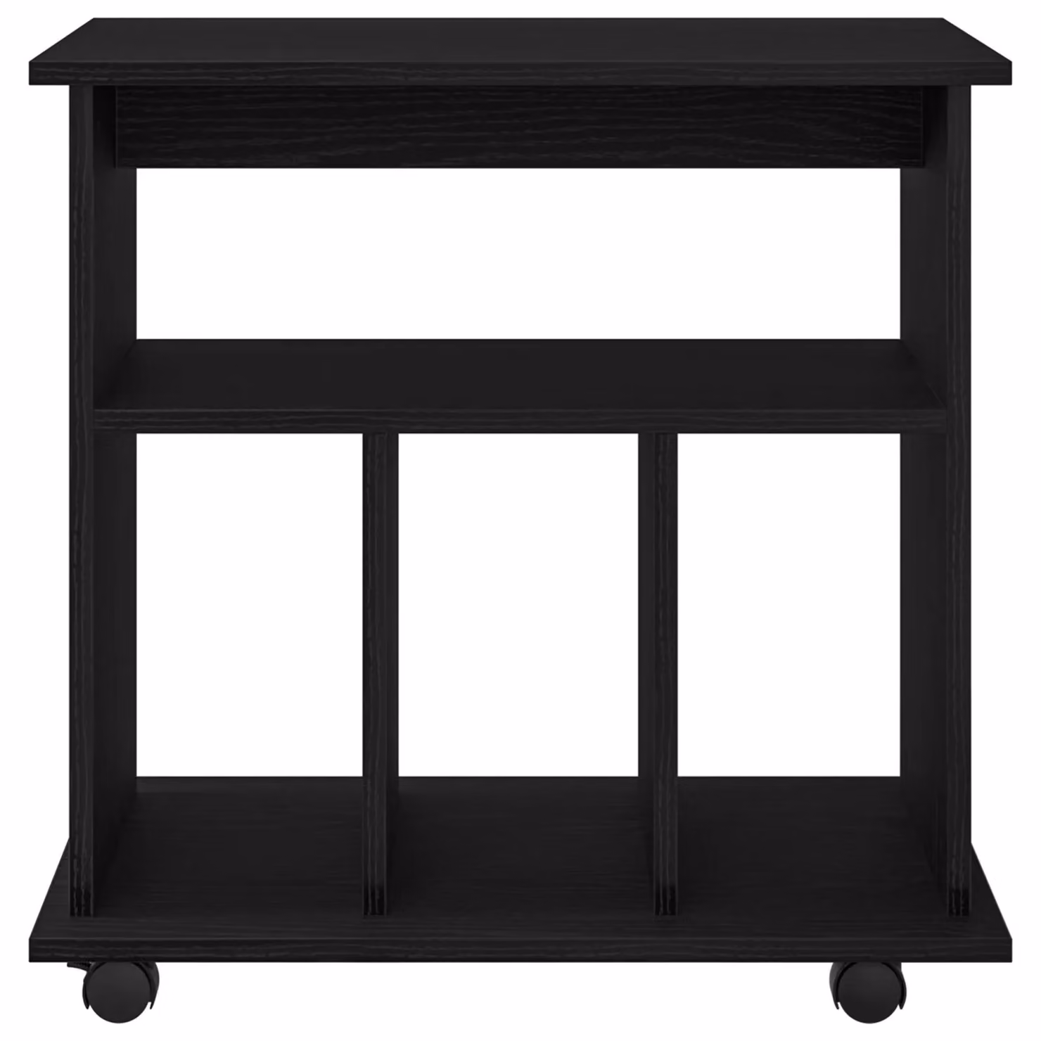 Berkfield Home Rolling Cabinet in Black Oak, W/D/H: 60 x 45 x 55 cm – 4