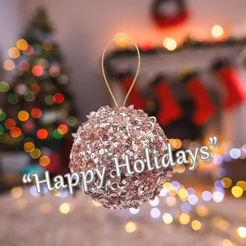 VFM e-Store Pink Christmas Hanging Bauble Decoration – 3