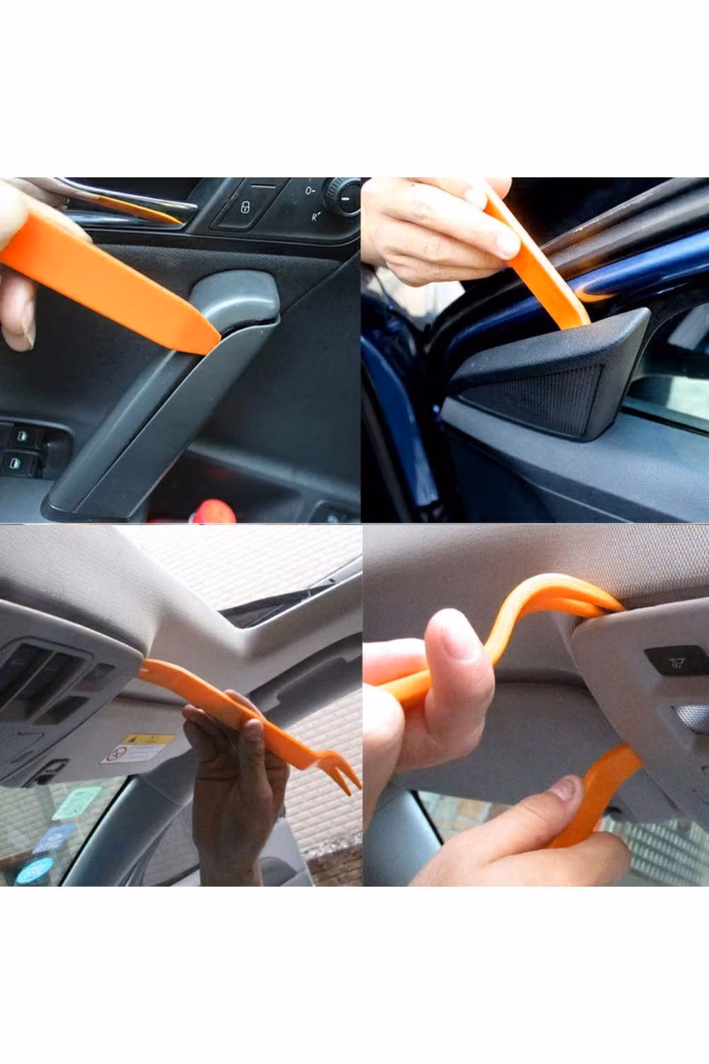 KDMD 4 Piece Orange ABS Plastic Car Door Panel and Dash Pry Tool Kit – 3