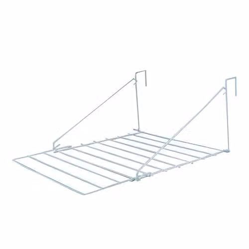 KAV Over Door Utility Dryer Clothes Airer in White, 7m Metal Laundry Towel Rail for Indoor and Outdoor Use