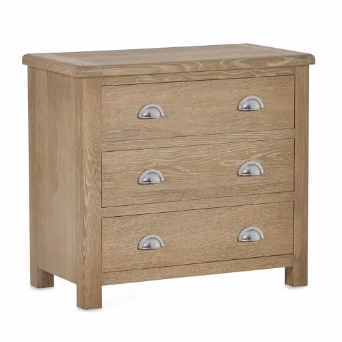 Julian Bowen Memphis 3 Drawer Chest in Oak – 2