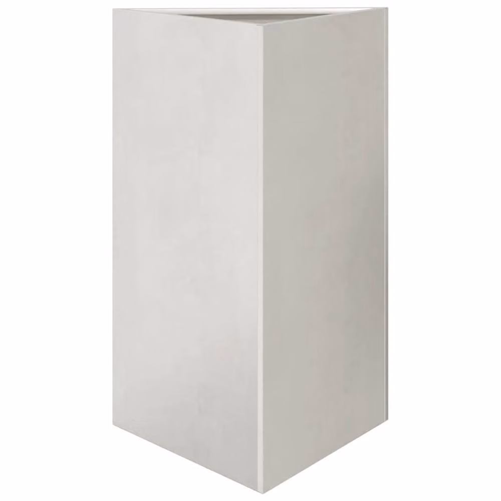 Berkfield Home Durable Triangular Stainless Steel Garden Planter Tub in Silver, W/D/H: 50 x 43 x 75 cm – 2