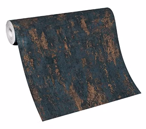 Erismann Casual Chic 1027344/10273-45 Blue Abstract Modern Non-Woven Vinyl Wallpaper Roll – 2
