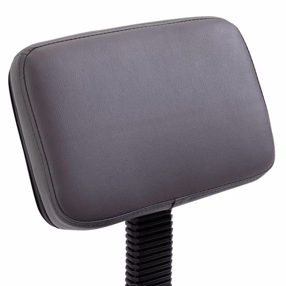 STILVORA Adjustable Height Salon Stool with Wheels in Grey – 7