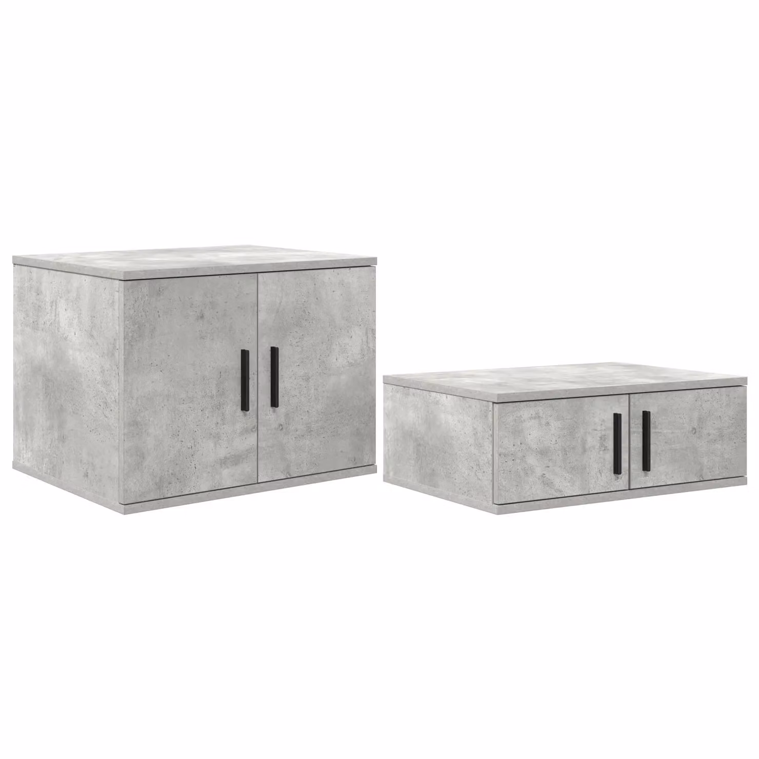 Berkfield Home Storage Cabinet in Concrete Grey, W: 103 cm, D: 41 cm, H: 40 cm – 2