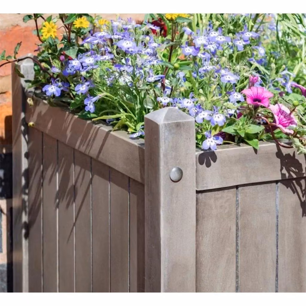 Cheshire Square Planter in Brown – 1