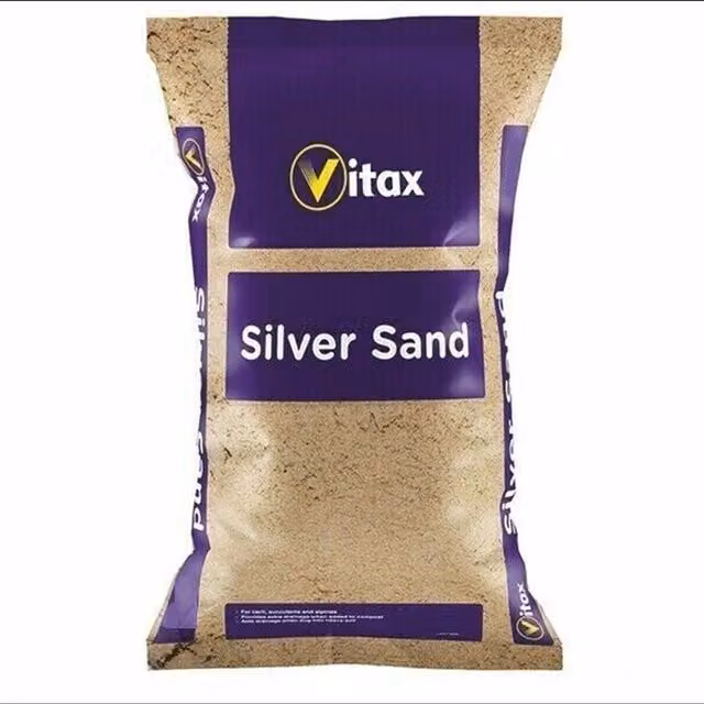 Vitax Horticultural Silver Sand for Lawn Aeration and Potting, Lime Free, 4kg, Brown
