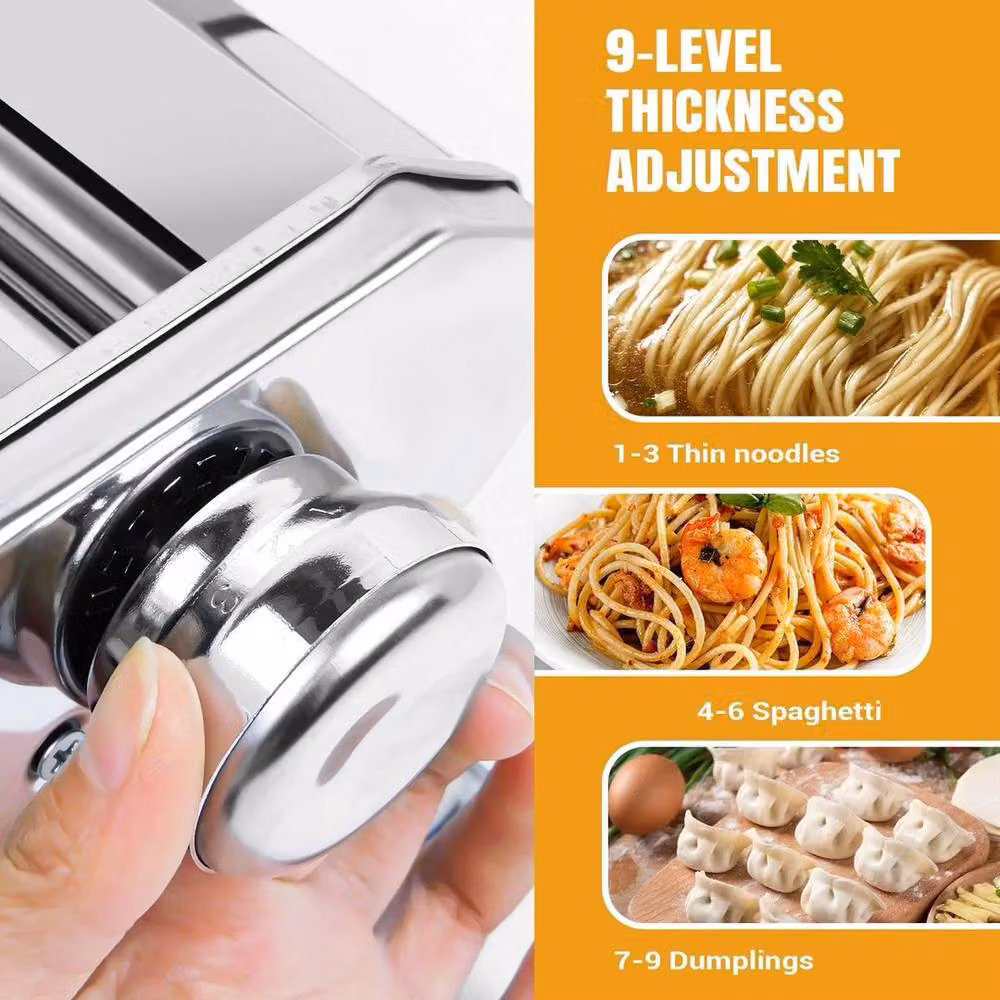 Kelvenix Stainless Steel Pasta Machine in Silver – 4