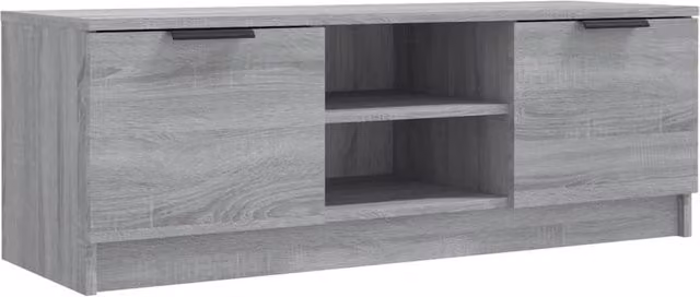 Berkfield Home Modern Grey Sonoma TV Cabinet, W/D/H: 102 x 35 x 36.5 cm – 1