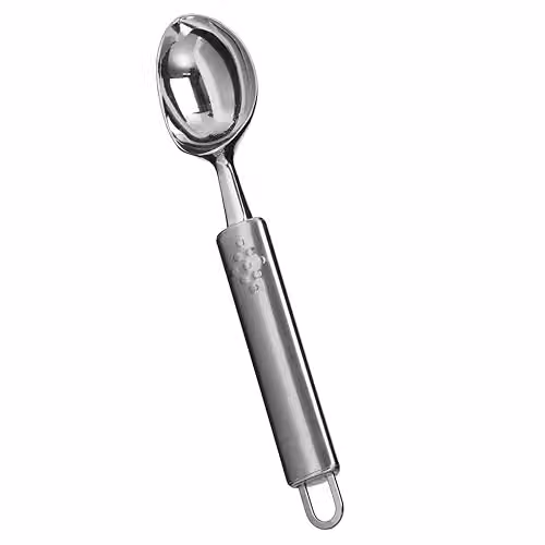 Orsina Stainless Steel Ice Cream Scoop in Silver with Hanging Loop – 1