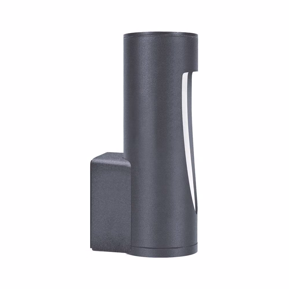Netlighting Brit LED Modern Outdoor Wall Lamp in Urban Grey with Warm White 3000K Light and IP54 Rating – 3