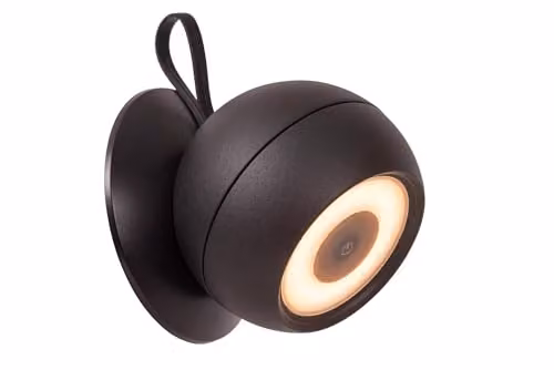 Lucide LUNEX Modern Dimmable LED Outdoor Wall Light, Black, IP54 Rated for Garden and Terrace, L 10.2 cm