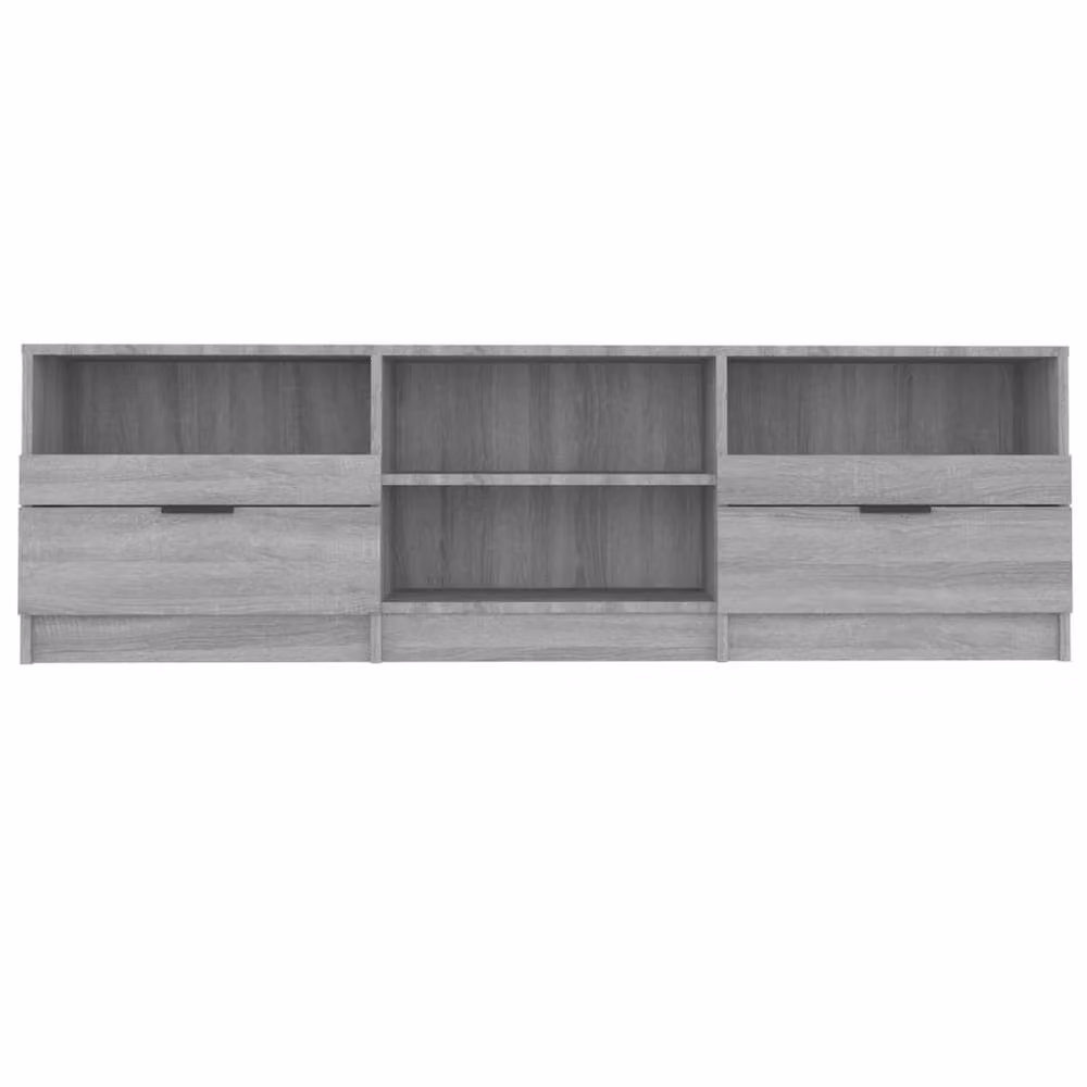 Berkfield Home Modern Grey Sonoma TV Cabinet, W: 150 cm, D: 33.5 cm, H: 45 cm – 4